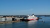 Viking Cinderella vid Skatuddens hamn i Helsningfors.