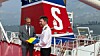 Sveriges ambassadör i Singapore, Anders Sjöberg, tillsammans med Johan Zander, chef för Stena Bulk Singapore deltog iceremonin.