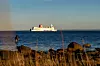 Passagerarfärja från Stena Line i solljus
