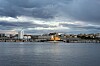 Isbrytaren Frej vid kaj i Stockholm.