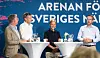 Seminariet Hållbar sjöfart på vänt – var står vi och vad är nästa steg? med Niclas Mårtensson, vd för Stena Line, Göran Eriksson, vd Göteborgs Hamn AB, Anders Berger, Director Public Affairs på AB Volvo samt infrastrukturminister Andreas Carlson.