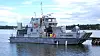 R/V Broms, det nya fartyget för Kristineberg marina forskningsstation, här på väg genom Göta kanal.