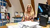 Berit Blomqvist på Sveriges Skeppsmäklares kontor vid Kronhusbodarna i Göteborg