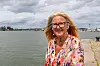 Berit Blomqvist vid Stenpiren