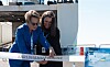Karolina Ostrzyniewska, Polens ambassadör i Sverige till vänster och Caroline Säfström, vd för Karlshamns Hamn till höger,
