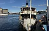 Blidösund vid Skeppsbron nedanför slottet i Stockholm.