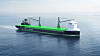 Rendering av ett av ESL Shippings fyra nya Green Handy-fartyg på 17 000 dwt, som ska kunna drivas helt med grön metanol.