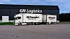 Lastbil utanför GN Logistics lager.