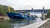 Containerfartyget Alrek är ett av fartygen som ingår i Sun-Lines flotta, här i Södertälje.