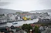 Bergen stad lite från ovan.