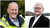 Seko sjöfolks ordförande Kenny Reinhold till vänster och Peter Hellberg, vd för Sjöbefälsföreningen till höger.
